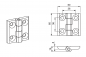 Preview: Scharnier (M 399) - 60x60mm - Metall